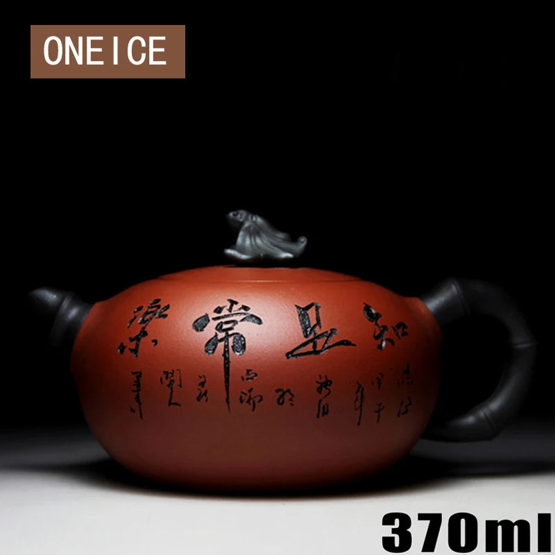 Chinese Yixing Teaware Teapots Authentic Yixing Teapot Famous Handmade Teapot Mine Purple Mud Tea Set 370ml