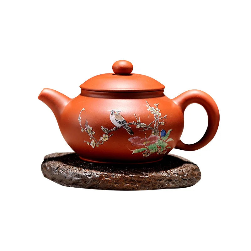 Chinese Yixing Zisha Teapot Handmade Xishi Tea Kettles Purple Clay Teaware Pots 150ml Puer Tea Kung Fu Tea Infuser