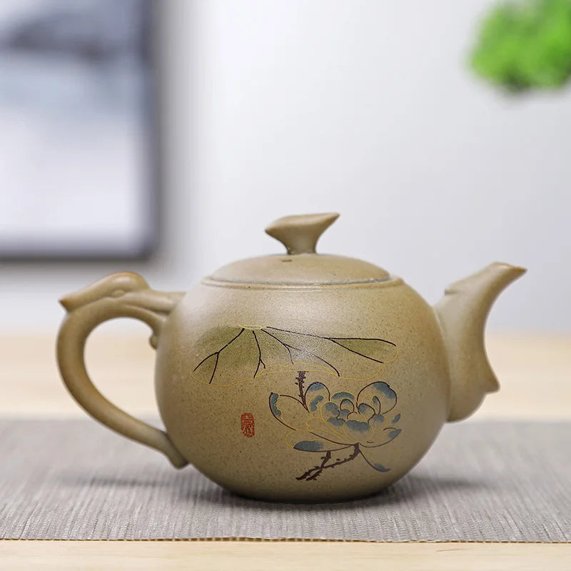 Chinese style stoneware teapot tea set Handmade kettle Ceramic Clay Teapot Set Chinese tea ceremony supplies teapot