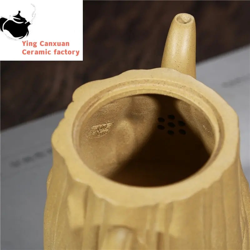 Chinese teapot Yixing Purple Clay Pot Original Mine Mud Tree Stump Teapot Kung Fu Tea Set Teapot 280ml