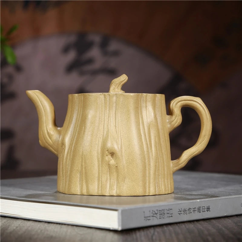 Chinese teapot Yixing Purple Clay Pot Original Mine Mud Tree Stump Teapot Kung Fu Tea Set Teapot 280ml