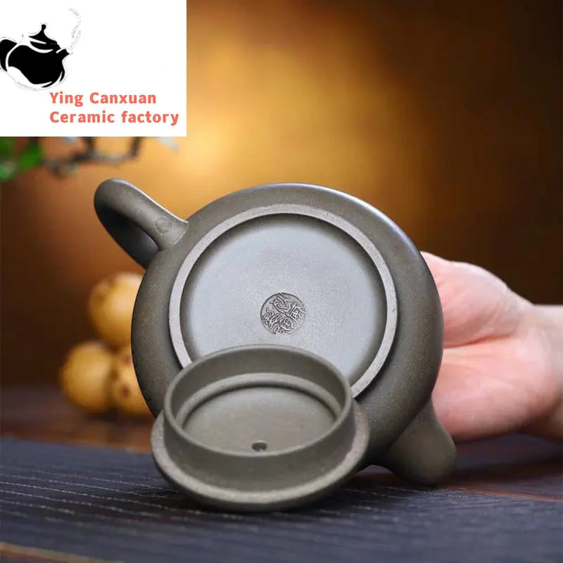 Chinese teapot Yixing Purple Clay Teapot Original Mine Qing Section Mud Road Hong Rong Tian Pot Kung Fu Tea Set Teapot Capacity