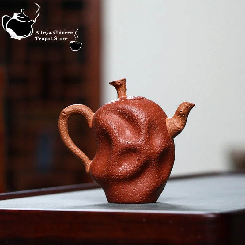 Chinese teapot Yixing purple clay teapot raw ore jujube mud red dates teapot Kungfu tea set teapot small capacity 100ml