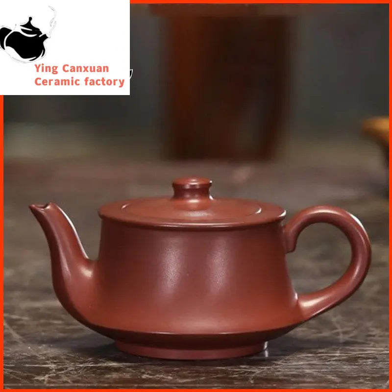 Chinese teapot Yixing purple clay teapot raw ore red mud qu pot kung fu tea set teapot capacity 220ml Yixing teapot