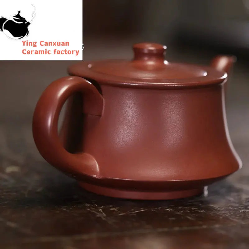 Chinese teapot Yixing purple clay teapot raw ore red mud qu pot kung fu tea set teapot capacity 220ml Yixing teapot
