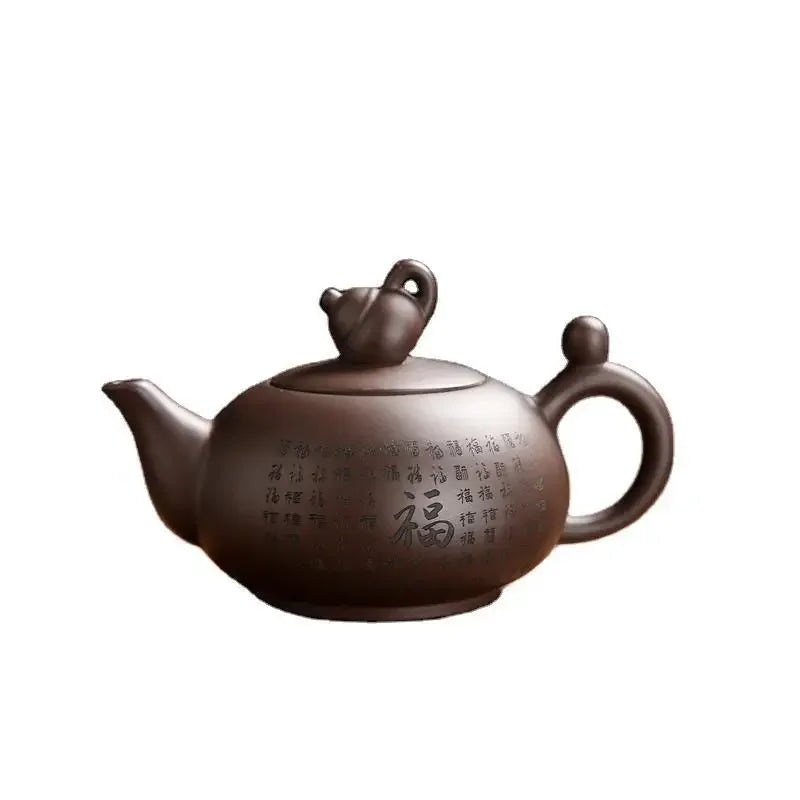 Chinses Yixing Zisha Teapot Set Master Teaware Handmade Gongfu Tea Kettle Tea Cups Purple Clay Tea Pots 1 Pot 4 Cups
