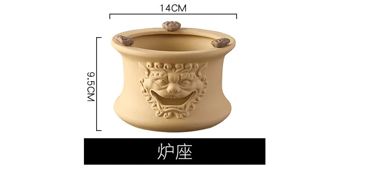 Coarse pottery retro tea set teapot clay beam kettle ceramic kettle Boiling teapot Kung fu tea set ceramic pot health pot