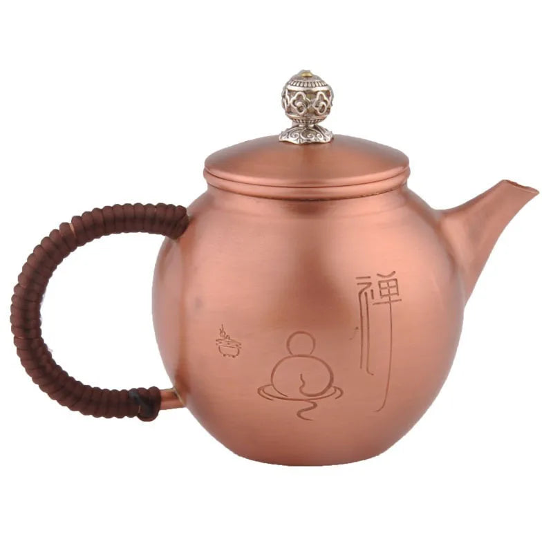 Copper Tea Pot Vintage Teapot for Brewing Tea Jasmine Puer Tea Infuser Teapots To Boil Water Kung Fu Tea Table Teapot Kettle