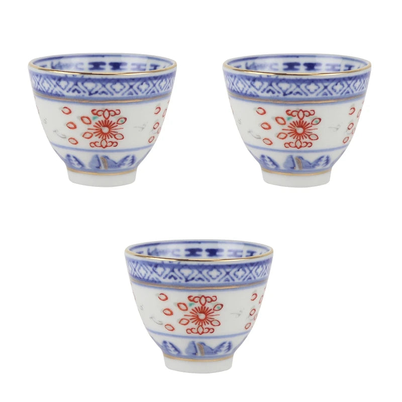 Creative Gaiwan For Tea Tureen With Lid Teaware Blue And White Tea Ceremony Cups Tea Bowls Flower Chinese Chawan