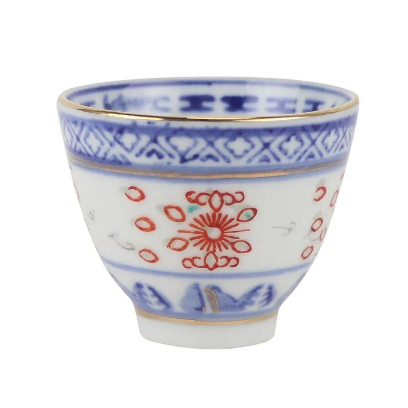 Creative Gaiwan For Tea Tureen With Lid Teaware Blue And White Tea Ceremony Cups Tea Bowls Flower Chinese Chawan