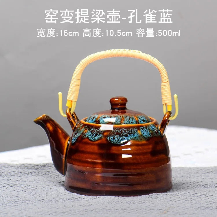 Creative Kiln Transformed Chinese TeapotPuer Tea Pot Set Heated Kettle Teaware Teapots Cup Mug Service