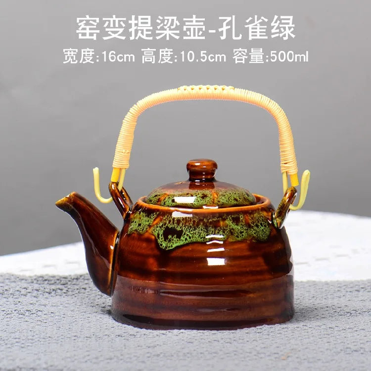 Creative Kiln Transformed Chinese TeapotPuer Tea Pot Set Heated Kettle Teaware Teapots Cup Mug Service