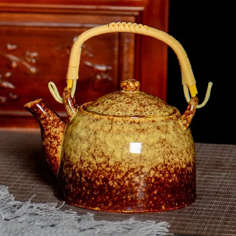 Creative Kiln Transformed Chinese TeapotPuer Tea Pot Set Heated Kettle Teaware Teapots Cup Mug Service