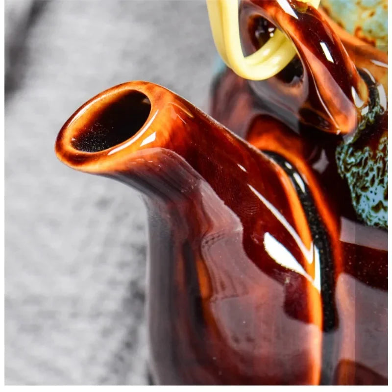 Creative Kiln Transformed Chinese TeapotPuer Tea Pot Set Heated Kettle Teaware Teapots Cup Mug Service