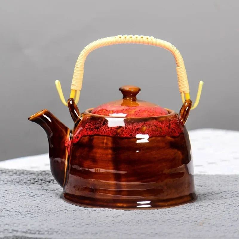 Creative Kiln Transformed Chinese TeapotPuer Tea Pot Set Heated Kettle Teaware Teapots Cup Mug Service