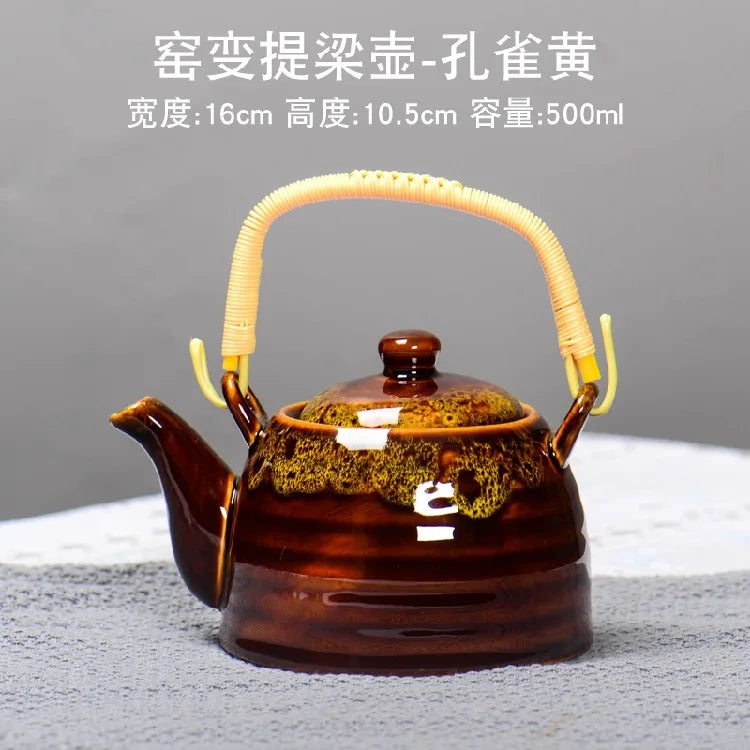 Creative Kiln Transformed Chinese TeapotPuer Tea Pot Set Heated Kettle Teaware Teapots Cup Mug Service