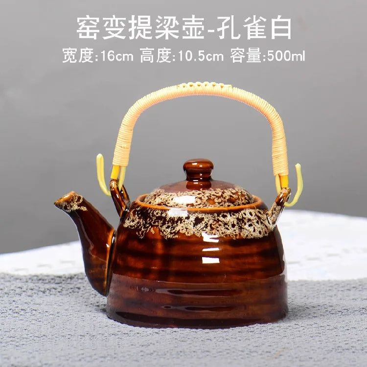 Creative Kiln Transformed Chinese TeapotPuer Tea Pot Set Heated Kettle Teaware Teapots Cup Mug Service