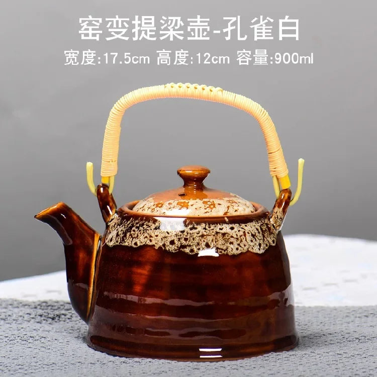 Creative Kiln Transformed Chinese TeapotPuer Tea Pot Set Heated Kettle Teaware Teapots Cup Mug Service