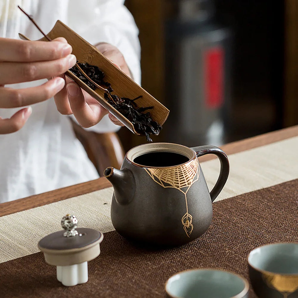 Creative Rust Glazed Teapot Coffeeware Teaware Puer Tea Sets Pot for Tea Ceremony Set Yixing Clay Kettle Teapots Teeware Teware