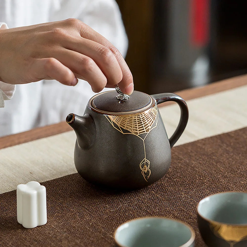 Creative Rust Glazed Teapot Coffeeware Teaware Puer Tea Sets Pot for Tea Ceremony Set Yixing Clay Kettle Teapots Teeware Teware