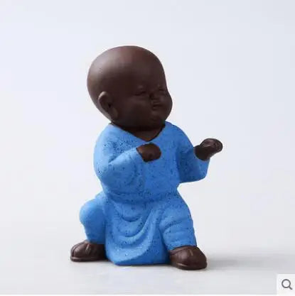 Creative Tea Pet Ornaments, Zisha Tea, Golden Toad, Tea Set Accessories, Tea Art, Small Monk, Figure Ornaments