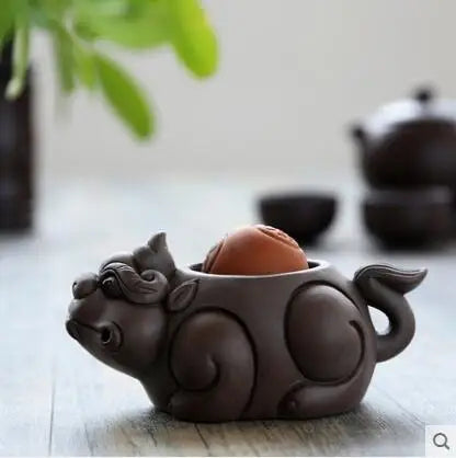 Creative Tea Pet Ornaments, Zisha Tea, Golden Toad, Tea Set Accessories, Tea Art, Small Monk, Figure Ornaments