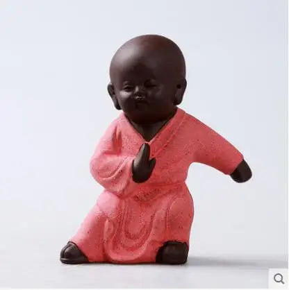 Creative Tea Pet Ornaments, Zisha Tea, Golden Toad, Tea Set Accessories, Tea Art, Small Monk, Figure Ornaments