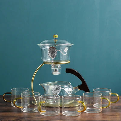 Creative Zen Tea Set, Dragon Glass, Lazy Tea Cup, Kung Fu Tea Tray, Automatic Tea Infuser, Safe Packaging