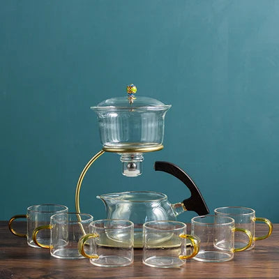 Creative Zen Tea Set, Dragon Glass, Lazy Tea Cup, Kung Fu Tea Tray, Automatic Tea Infuser, Safe Packaging