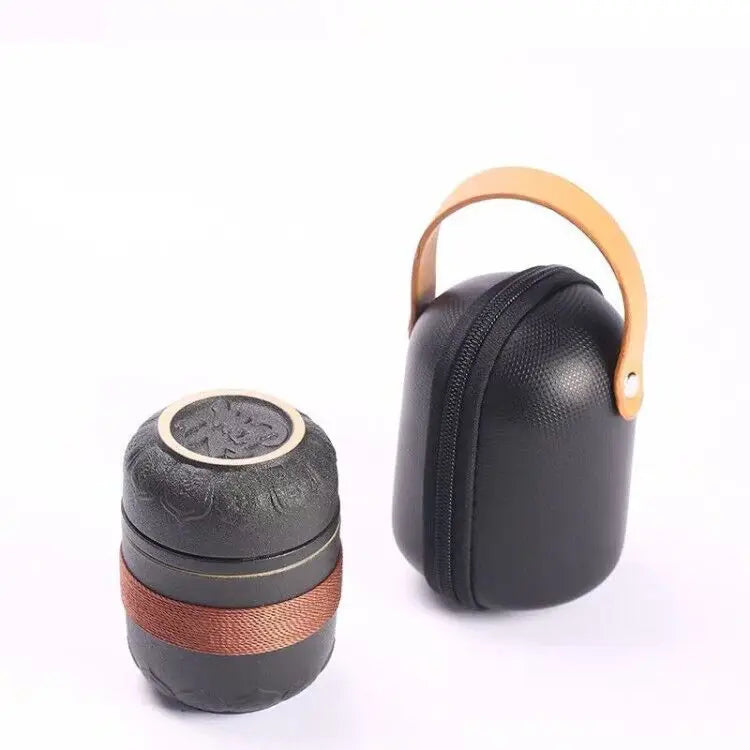 Customize Chinese Kung Fu Tea Set Ceramic Portable Teapot Set Outdoor Travel Gaiwan Tea Cups of Tea Ceremony Teacup Fine Gifts