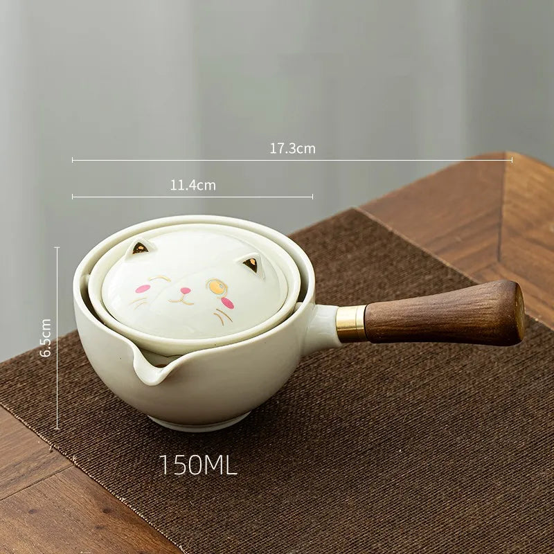 Cute Animals Ceramic Teapot Chinese Teaware Sets Travel Tea Cup Kung Fu Tea Chinese Tea Pot Portable Tea Set Drinkware Tea maker