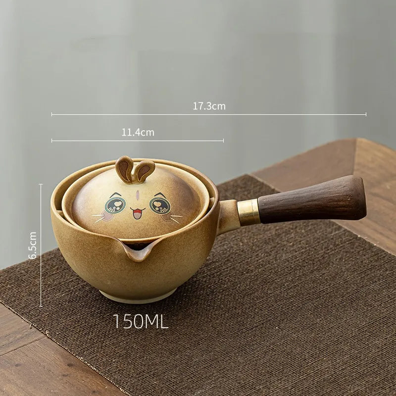 Cute Animals Ceramic Teapot Chinese Teaware Sets Travel Tea Cup Kung Fu Tea Chinese Tea Pot Portable Tea Set Drinkware Tea maker