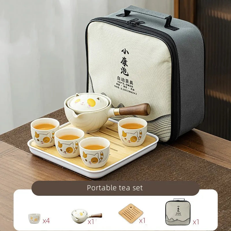 Cute Animals Ceramic Teapot Chinese Teaware Sets Travel Tea Cup Kung Fu Tea Chinese Tea Pot Portable Tea Set Drinkware Tea maker