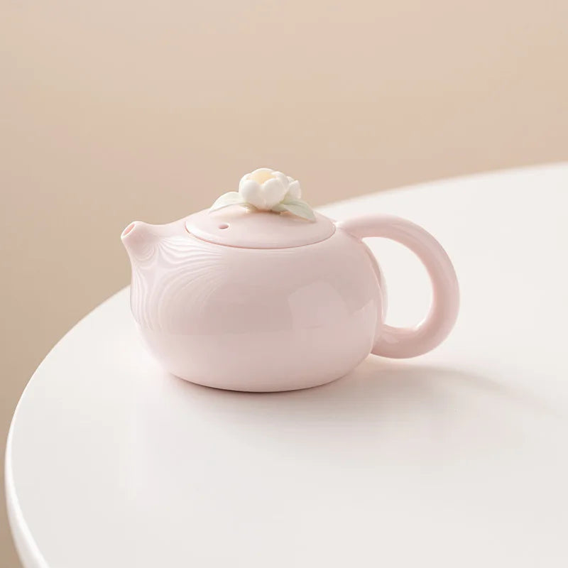 Elegant Xishi Teapot Chinese Porcelain Kungfu Teaware Tea Pot Set Handmade Tea Kettles Green Tea High Grade Tea Infuser