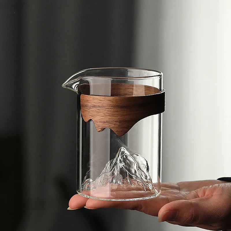 Glass Fair Cup Kombucha Pour Tea Fair Mug Tea Making Teaware Green Tea Tea Pot Transparent Pitcher Single
