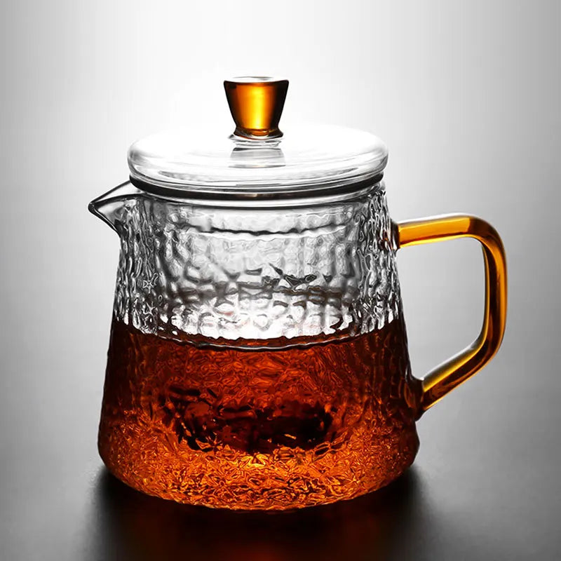 Glass Teapot Set Household Office Heat Resistant High Temperature Explosion Proof Teaware Tea Infuser Tea Set Teacups