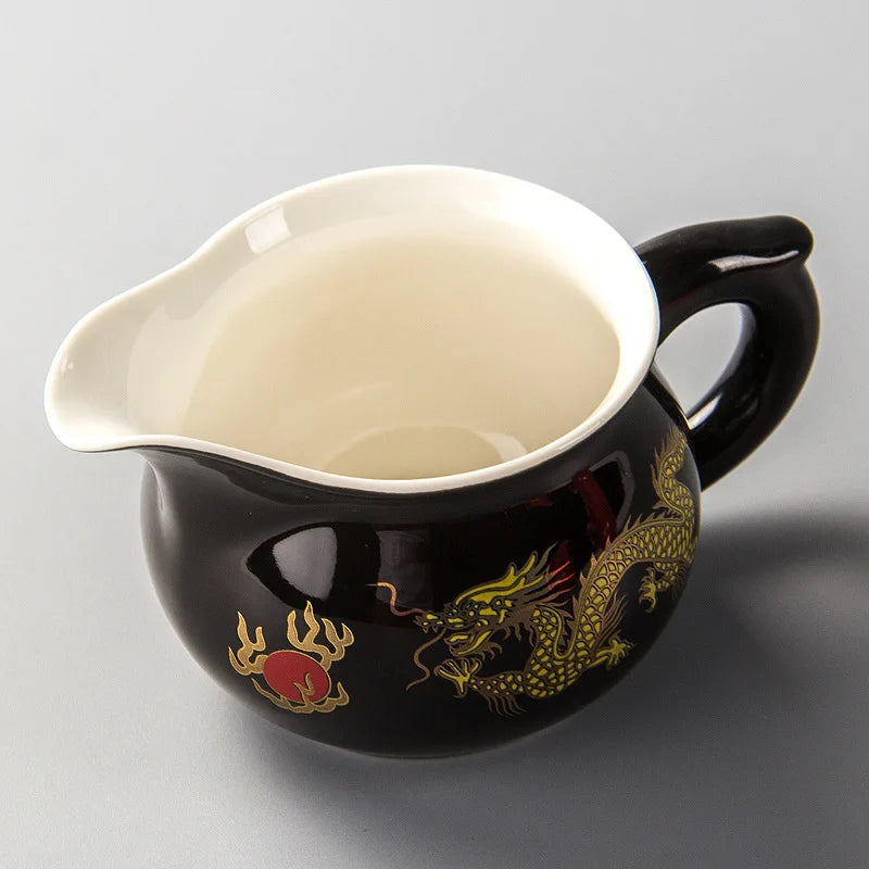 Golden dragon Gongdao Pot Kung Fu Tea Cup Set Mug Tea Set Teapot Chinese kettle Drankware Justice Cup Teapot Teaware