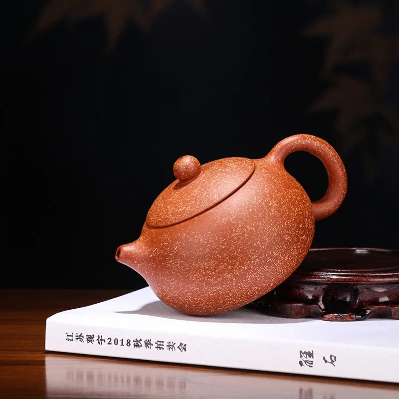 Yixing Purply Clay Teapot Chinese Kongfu Tea Pots Teaware Dragon Blood Clay Mud Xishi Teapot Pot 240ml Teaware