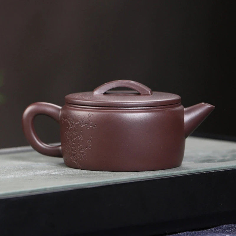 Hand-painted Yixing Purple Clay Teapot Chinese Filter Beauty Tea Pot Master Handmade Zisha Tea Set Household Tea Infuser 180ml