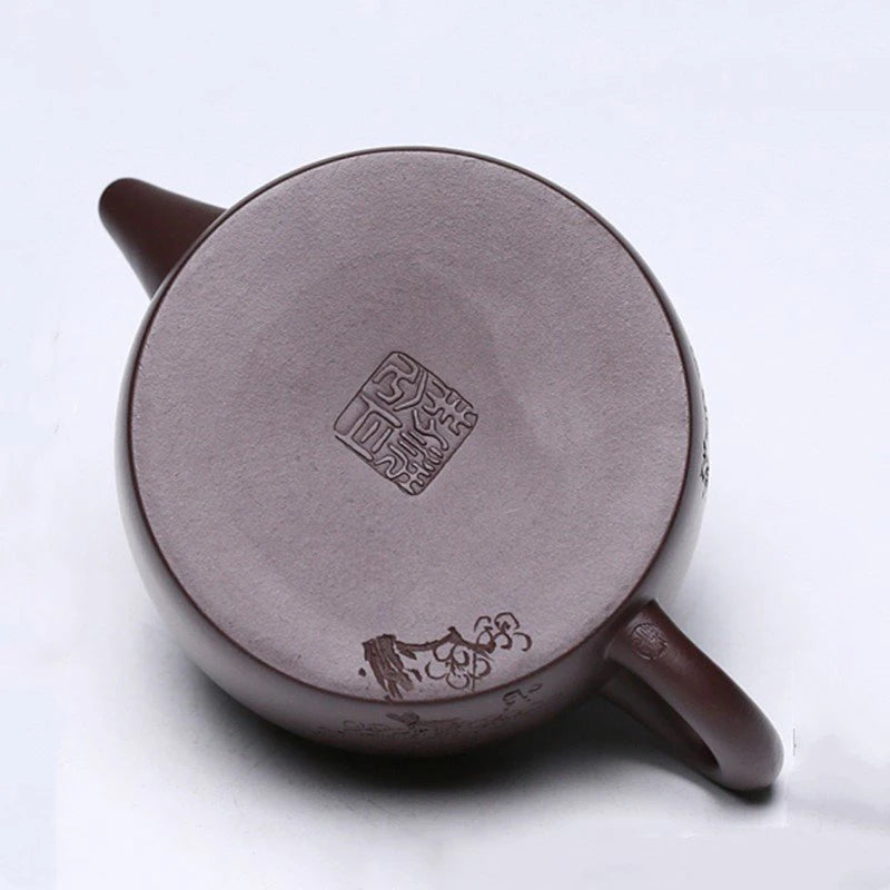 Hand-painted Yixing Purple Clay Teapot Chinese Filter Beauty Tea Pot Master Handmade Zisha Tea Set Household Tea Infuser 180ml
