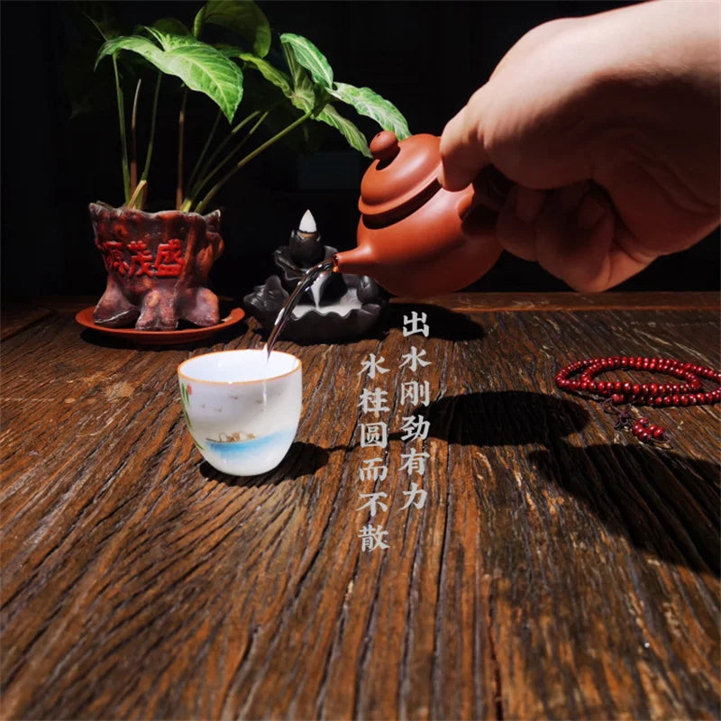 Handheld Teapot Side Handle Furong Tea Pot 160ml Kettle Teapots Purple Clay Kung Fu Tea Set Chinese Yixing Zhuni Semi-handmade