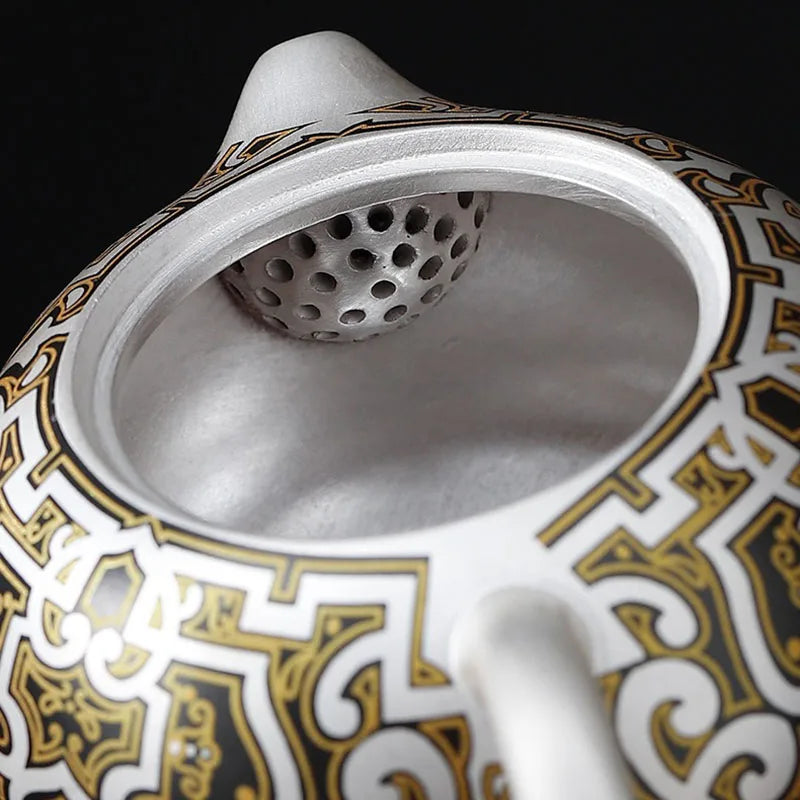 Handmade Ceramic Teapot, Chinese Beautiful Tea Pots, Luxury Tea Services, Puer Yixing Teapot, Kung Fu Tea Table Tea Cooker