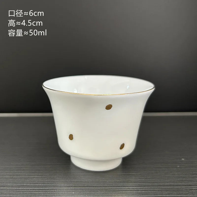 Handmade Ceramic Teapot Set Exquisite Chinese Gongfu Teaware Classic Ceramic Tea Kettle with Infuser Tea Cups Pot