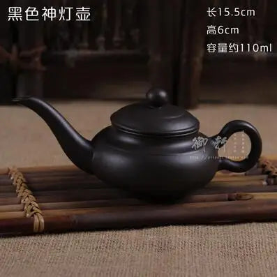 Handmade Chinese Teasets Kung Fu Teapot, Purple Clay Art Tea Pot, Zhu Mud Snail Pot, Black Red Brown Teapot, 110ml