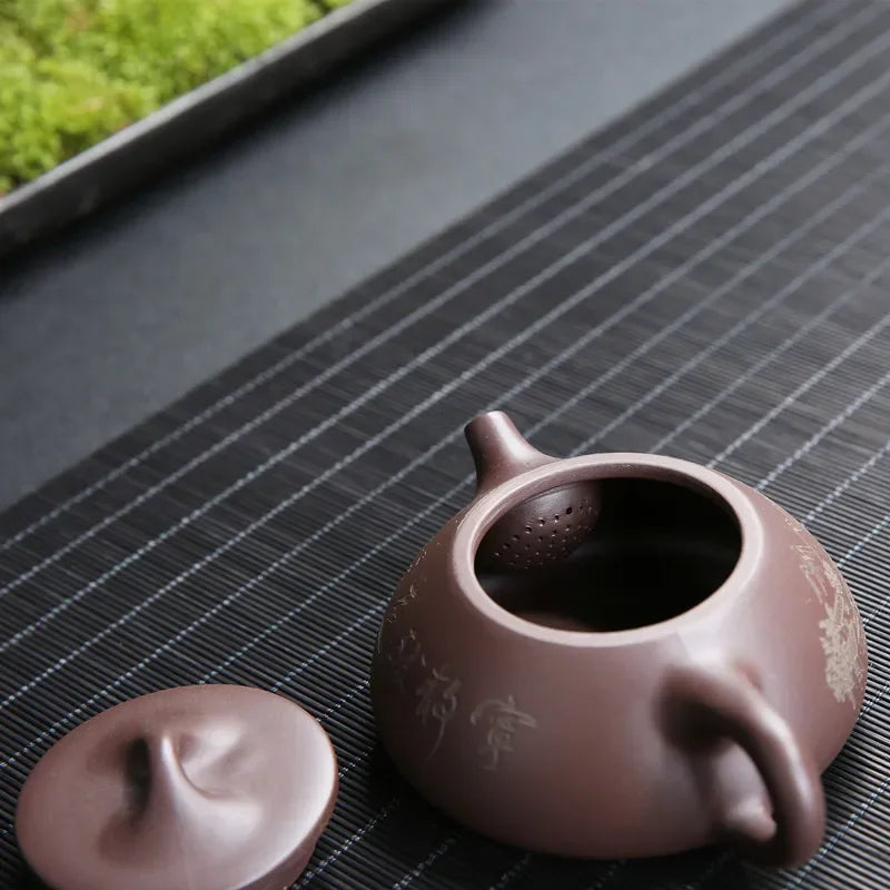 Handmade Purple Clay Teapot Chinese Yixing Zisha Tea Kettle Teaware Set Home Use Tea Set Gongfu Tea Pots Set