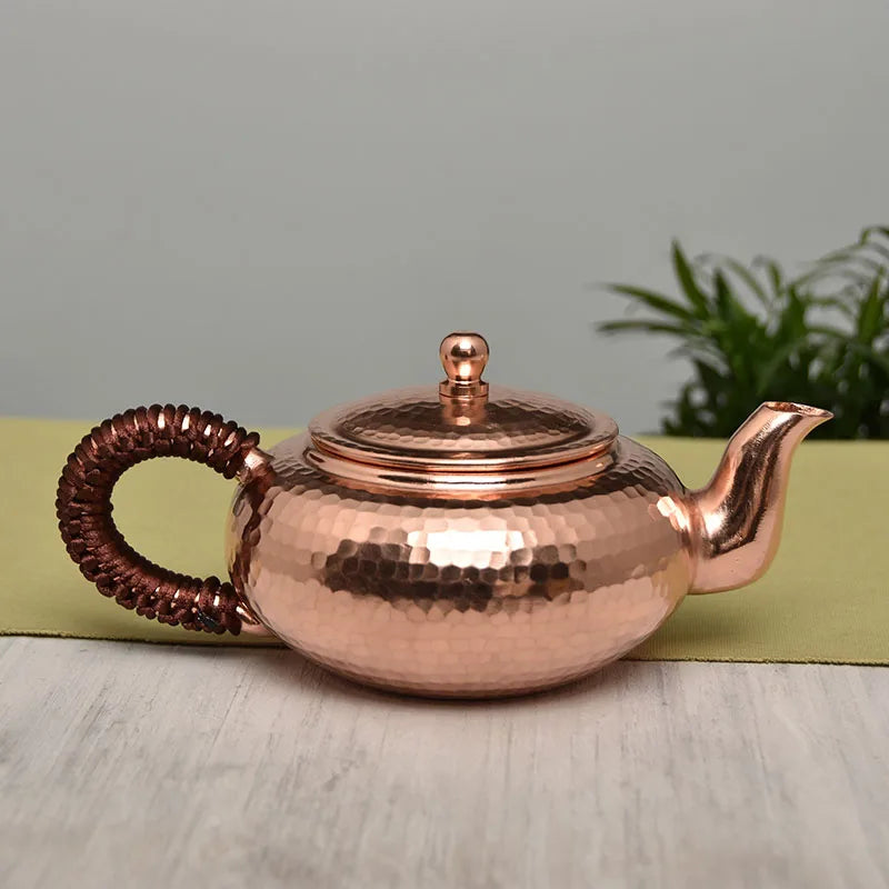 Handmade Tea Kettle Set, Small Tea Kettle, Japanese Copper Kongfu Pots, Metal Teapots to Boil Water, Kung Fu Tea Set