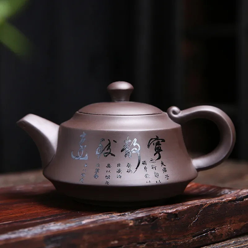 Handmade Tea kettle Chinese Authentic Yixing Zisha Teapot Set Kung Fu Teaware for Home Purple Clay Tea Pots