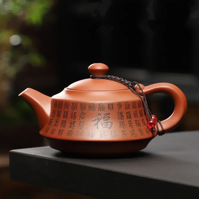 Handmade Tea kettle Chinese Authentic Yixing Zisha Teapot Set Kung Fu Teaware for Home Purple Clay Tea Pots