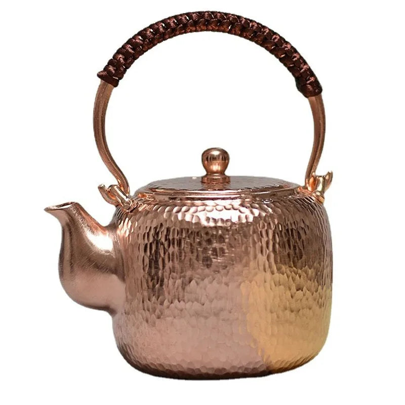 Handmade Teapot Large Copper Coffee Pots Teapot Set Japanese Vintage Tea Teapots Metal Water Kettles Kongfu Tea Set Gift 300ML
