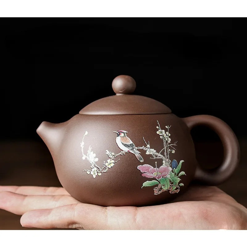 Handmade Yixing Clay Teapot Chinese Kettle Puer Tea Set Kung Fu Zisha Teaware  200ML